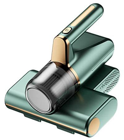 Bettstaubsauger Milbensauger für Matratzen,Handheld Matratzenreiniger Gerät 14Kpa Starke Absaugung Handstaubsauger Antimilben Staubsauger,700W Leistungsstark 5s Schnellheizung Staubsammler (Grün 01)