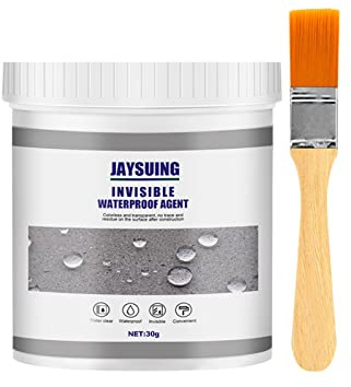 Transparent Waterproof Coating and Sealant - Invisible Polyurethane Construction Adhesive Spray with Rubber Insulation for Outdoor Use (30g)