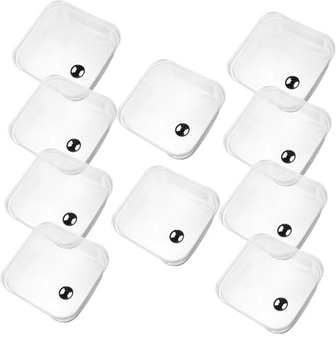 YARNOW Campana da Giardino Trasparente 12cm, Copertura Protettiva a Cupola per Piante da Esterno, Set da 10 Pezzi, Controllo Flusso D’Aria e umidità per Crescita Sana in Serra Domestica