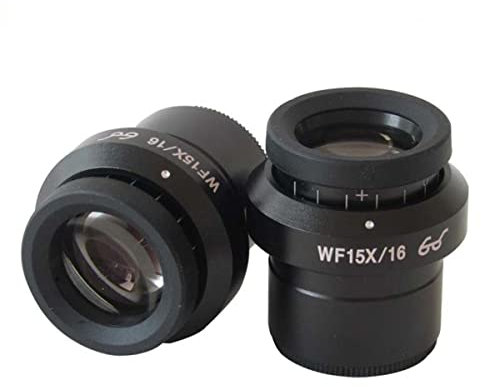Wf15x mikroskopobservation 1 6 mm justerbar zoom biologiskt mikroskop okular biologisk mikroskop, 30 mm optisk lins (2 st)