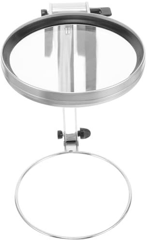STOBAZA Loupe sur Pied avec Lampe LED Ajustable pour Bureau et Loisirs Loupe de Lecture pour Couture Broderie Bijoux et Réparation Électronique