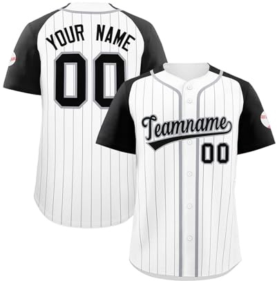 Maillot Football Americain Le Nom, Logo et Numéro de l'Équipe | Tee Shirt Personnalisable Homme Boutonné Ajoutez Maillot Personnalisé pour Adulte et Enfant