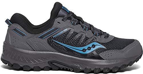 Saucony Men's Versafoam Excursion TR13 Trail Running Shoe, Charcoal/Blue, 10.5 M US