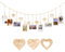 Foto Cuerda con Borla,Cuerda para Colgar Fotos, Organizador de Pared para Collage de Fotos, pared de Fotos con Clips, para Colgar Marcos de Fotos, Postales