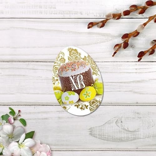 Euromix 20 Pezzi mini Cartoline Pasquali Cartoncini Auguri Pasquali per Essere Perfette per i saluti Personali e di Pasqua. Biglietti pasquali. Pasqua ortodossa
