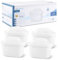 Water Filter Cartridges Compatible with Brita Maxtra+, Maxtra Pro All-in-1, Anna Duomax, Compatible with Brita Marella Jug, Kettle, Reducing Impurities, Chlorine, PFAS, Limescale & Odor(4Pcs)