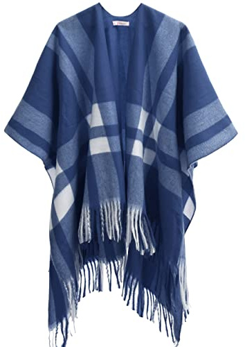 soul young Châle en Tricot Femmes avec Franges Ouverture Avant Cardigan