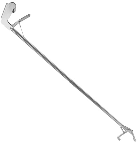 Holibanna Pince à Serpent Argenté en Acier Inoxydable Antidérapante Pliable