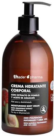 Thader TH Pharma Crema idratante per il corpo Pompelmo e olio di Avocado Polifenolo, 500 ml