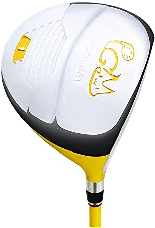 Golf Wood Driver Kids 1# Palos de Golf Varilla Madera Palo de Golf Fairway Woods Junior Golf Putter 33 '' - 37 '' para niñas de 3 a 12 años Niños (Yellow,for Age 3-5)