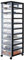 Iris Ohyama Kunststoff-Schubladenbox mit Rollen, 10 flachen Schubladen, Schwarz, Griffe zum Ziehen, Für Schlafzimmer, Schule & Büro, BPA-frei, Schubladenschrank, Rollcontainer, A4 Drawer, DDDC-010