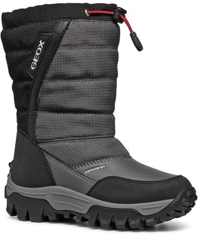 Geox J Himalaya Boy B ABX Snow Boot, Anthracite/Black, 28 EU