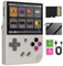 RG35XX Plus Retro Handheld Game Console ,3.5 Inch IPS Screen Linux System Built-in 64G TF Card 5515 Games Support TV Output 5G WIFI Bluetooth 4.2 (Gray）