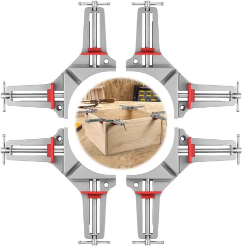 Tensor de ángulo de 90 grados, abrazadera de esquina de madera, ángulo recto, abrazadera de inglete, para carpintería, marco de fotos, caballete