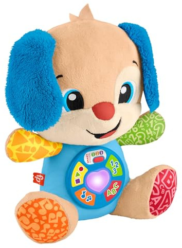 Fisher-Price Laugh & Learn Puppy mjukisdjur – Pratar, Sjunger, Lär Ut Bokstäver och Färger