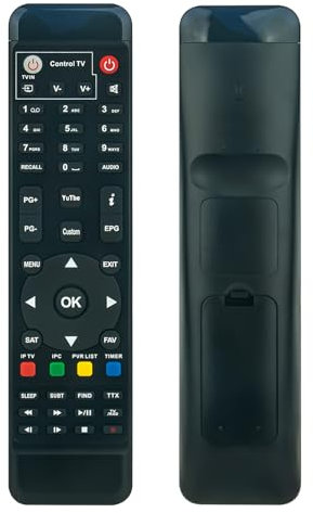 ECONTROLLY Replacement Remote Control Compatible for FreeSat GTmedia Digital Satellite TV Receiver Decoder V8 Super V8 Pro V8 Angel V8 Nova V9 Pro V9S Pro V8 Golden V8 Combo DVB-S2/T2/C HD IPTV Box