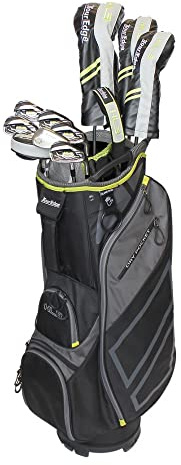 Tour Edge HL3 to-Go Mens Complete Golf Set Senior-Graphite-RH, Black/Grey/Green (HKSRGA10.B)