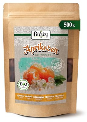 Biojoy BIO Torkade aprikoser, osvavlade, 500 g | Utan tillsatt socker, från Turkiet