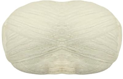 Ovillo de Lana Fina 3mm (100 gr - 365 Metros), Lana para Crochet, Tejer, Acrílico, Labores, Ganchillo, Hacer Punto (1, Crema)