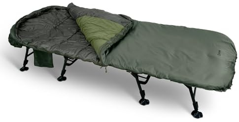 Sonik Bank-Tek 5 Season Sleep System Wide EC0050 8 Leg Fishing Bedchair L-220cm W-100cm H-50-62cm