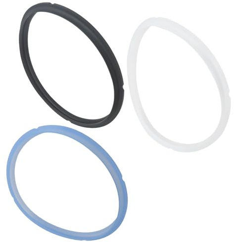 Food-Grade Silicone Sealing Ring Set (3PCS) for Instant Pot 6/5Qt - Compatible for IP-DUO60, LUX60, DUO50, for Smart-60 & CSG60 Models