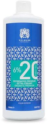 Valquer - Oxigenada Premium, Tinte Capilar Ultra-Cremoso - 20 Vol (6%), 1000 ml, Uso Profesional