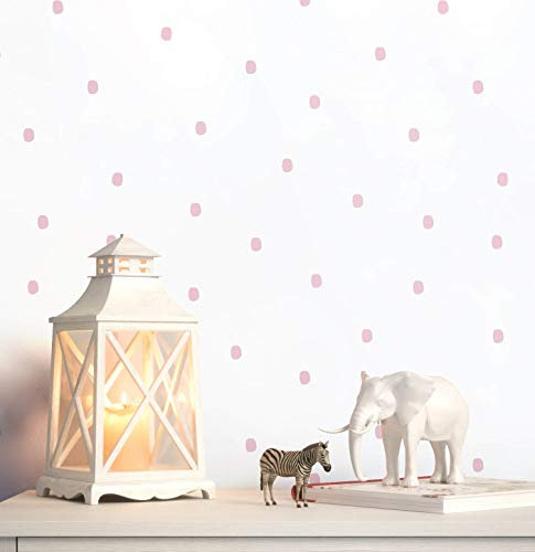 NEWROOM Tapete Lila Papiertapete Punkte - Kindertapete Kinder Rosa Weiß Gepunktet Babytapete Grafisch Pünktchentapete inkl. Tapezier-Ratgeber