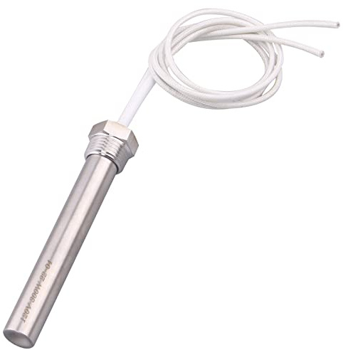 DERNORD Immersion Cartridge Heater 120V 300W Hot Rod Heating Element Replacement 1/2 Inch Thread