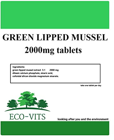 Green Lipped Mussel 2000mg 365 Tablets Immune System, Inflammation, Joint Health & Flexibility, Muscle & Bone Comfort, Joint & Mobility Support
