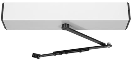 HOARLICN Azionamento automatico per porta, 50 W, elettrico apriporta a battente, apriporta handicap con telecomando, telecomando max. 120 gradi, telecomando per porte commerciali e private in legno