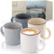 SÄNGER Bombay Moonlight | Kaffeebecher 4 teilig, Steingut Tassen Set für 4 Personen, Tassen, spülmaschinen- mikrowellenfest, Coffee Mug Teetasse, Kaffeetassen bunt 360 ml | VALUE COLLECTION