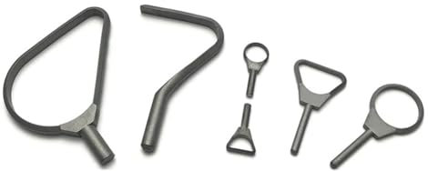 Juqoyue Cuchillo Raspador para Esculpir Arcilla, Carburo de Tungsteno, Tallador de Lodos, Herramientas para Recortar Arcilla de Cerámica, Accesorios de Bucle Grande