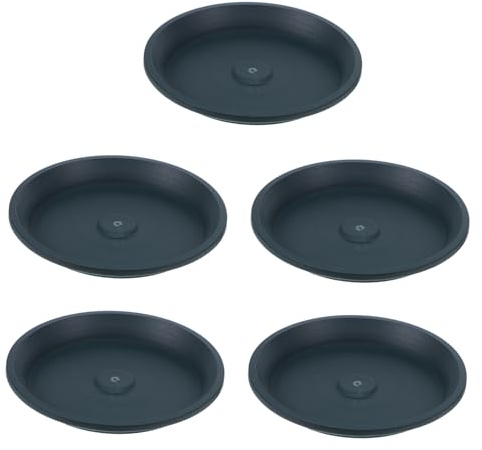 TOYANDONA 5 Piezas Bandejas de Drenaje para Macetas de Plantas Platos de Goteo Resistentes para Bonsáis Uso Interior y Exterior Base para Flores