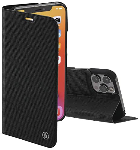 Hama Coque iPhone 12 Pro Max Étui Portefeuille Slim Pro pour Apple, Noir