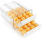 MXTIMWAN Cajón Porta Huevos, Cajón Caja de Almacenamiento para Huevos, Plástico, Soporte para Huevos para Nevera, Resposteria, Refrigerador, Cocina, 32 Espacios