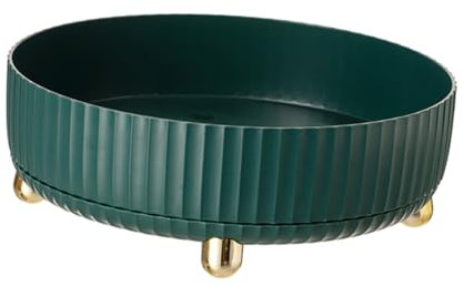 Hoement ripiano rotante rastrelliera da banco organizer per barattoli di condimento portaspezie girevole portaspezie cucina carosello delle spezie portaspezie rotante pp