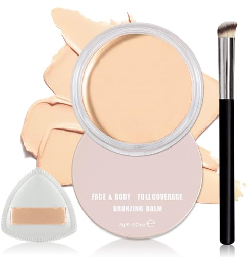 QIUFSSE Under Eye Concealer for Dark Circles Color Correcting Concealer,Pro Concealer Full Coverage Tattoo Cover up Makeup,Under Eye Brightener,Long-lasting Corrector de Ojeras (01 Chantill)