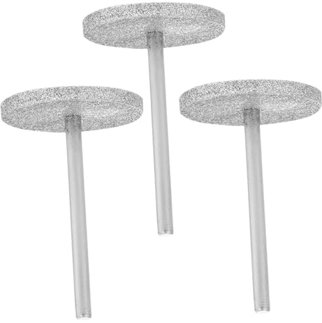 SHERCHPRY 3pcs Diamond Sanding Disc Nail Drill Bits Flat Manicure Pedicure Tools Ergonomic Design for Smooth Nail Finishing and Cuticle Care