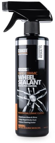 CERAKOTE Sigillante rapido in ceramica per ruote - Rivestimento spray in ceramica per ruote - Facile e veloce da applicare - Respinge la polvere dei freni - Estremamente idrofobo