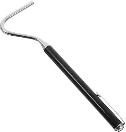 GARVALON Stainless Steel Retractable Snake Catcher Hook Portable Reptile Grabber Tool Lightweight for Safe Handling and Moving Snakes in Wild Home Use