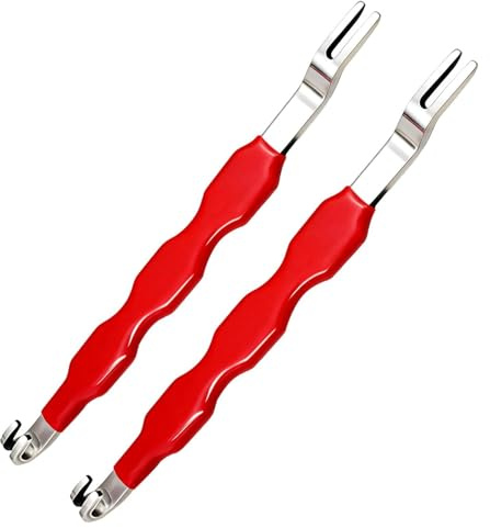 2 Piezas Herramienta de Extracción de Conectores Eléctricos para Automóvil, Herramienta Universal de Desconexión de Doble Extremo para Liberación de Arneses, Reparación y Mantenimiento de Coches