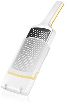 Tescoma 643730 Handy X-Sharp gattugia Combinata, Acciaio Inossidabile, Bianco/Giallo, 9.5 x 29.5 cm, 1 Pezzo