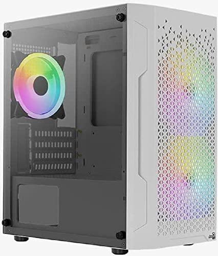 Aercool Trinity Mini-Tower V2, Tempered Glass - white