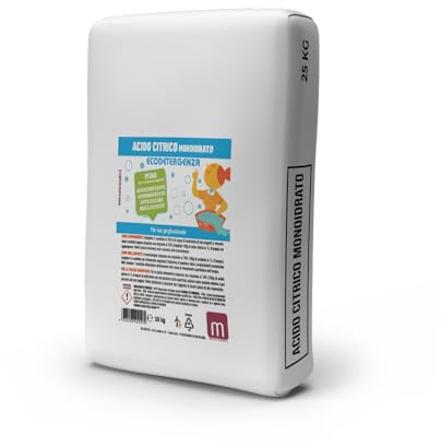 Ácido cítrico monohidrato – bolsa de 25 kg (suavizante, antical, abrillantador, desincrustante)