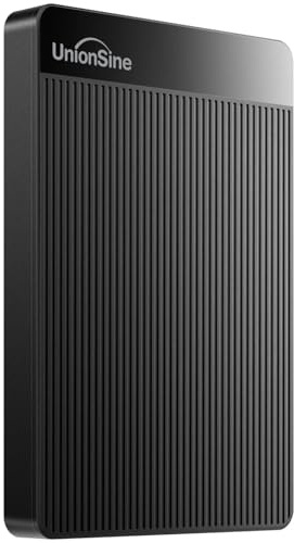 UnionSine 500GB Ultra Slim Portable External Hard Drive HDD-USB 3.0 for PC, Mac, Laptop, PS4, Xbox one, Xbox 360-(Black)