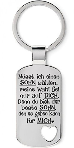 Lieblingsmensch Familien - Schlüsselanhänger Modell: Müsst ich einen Sohn wählen...