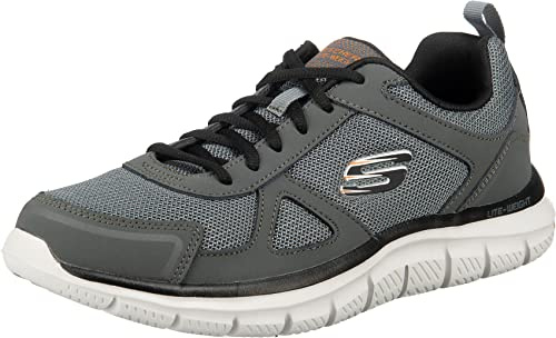 Skechers Men's Track running shoes, Grey, 5.5 UK