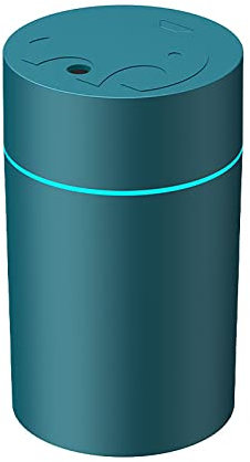 YNDD Tragbarer Aroma Diffuser, 400ml Mini USB Ultraschall Luftbefeuchter mit 2 Nebelmodi und 7 Colours Breath Lights, Automatische Abschaltung, Ultraschall Air Humidifier für Auto Büro (Green)