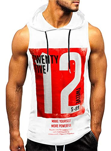 HOTCAT Debardeur Homme Débardeur de Sport T-Shirt Gilet sans Manche Maillot Bodybuilding Tank Top Stretch Fitness Gym