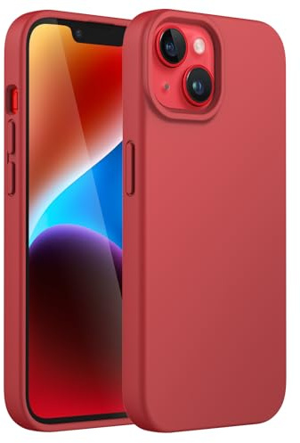 JETech Silicone Case for iPhone 14, Red